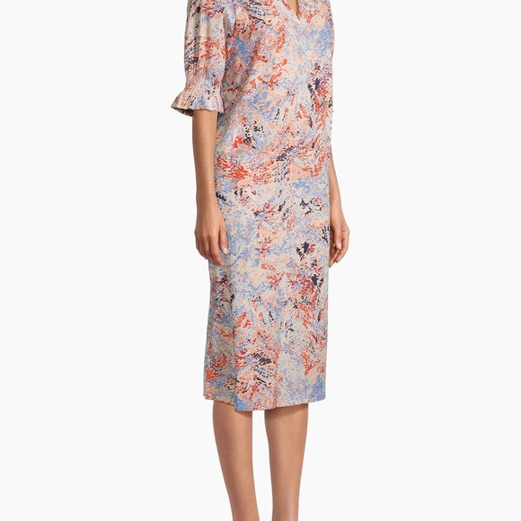 Crafted of seersucker cotton, the Nydela midi-dress from Masai Copenhagen - Picture 6 of 8